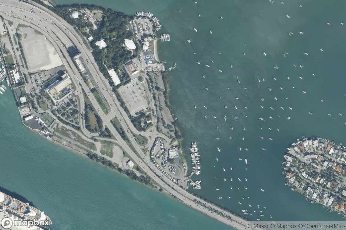 Satellite view of Watson Island Marina