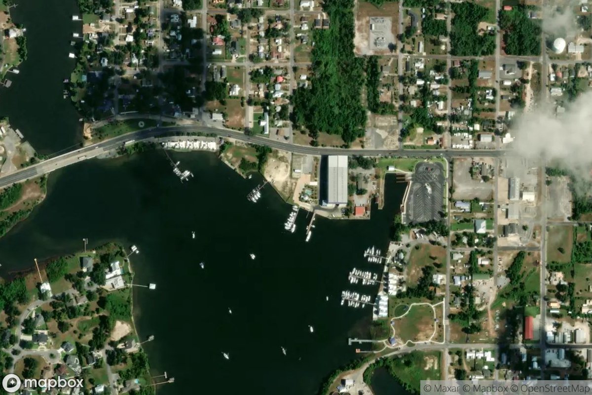 Satellite view of Watson Landings Marina