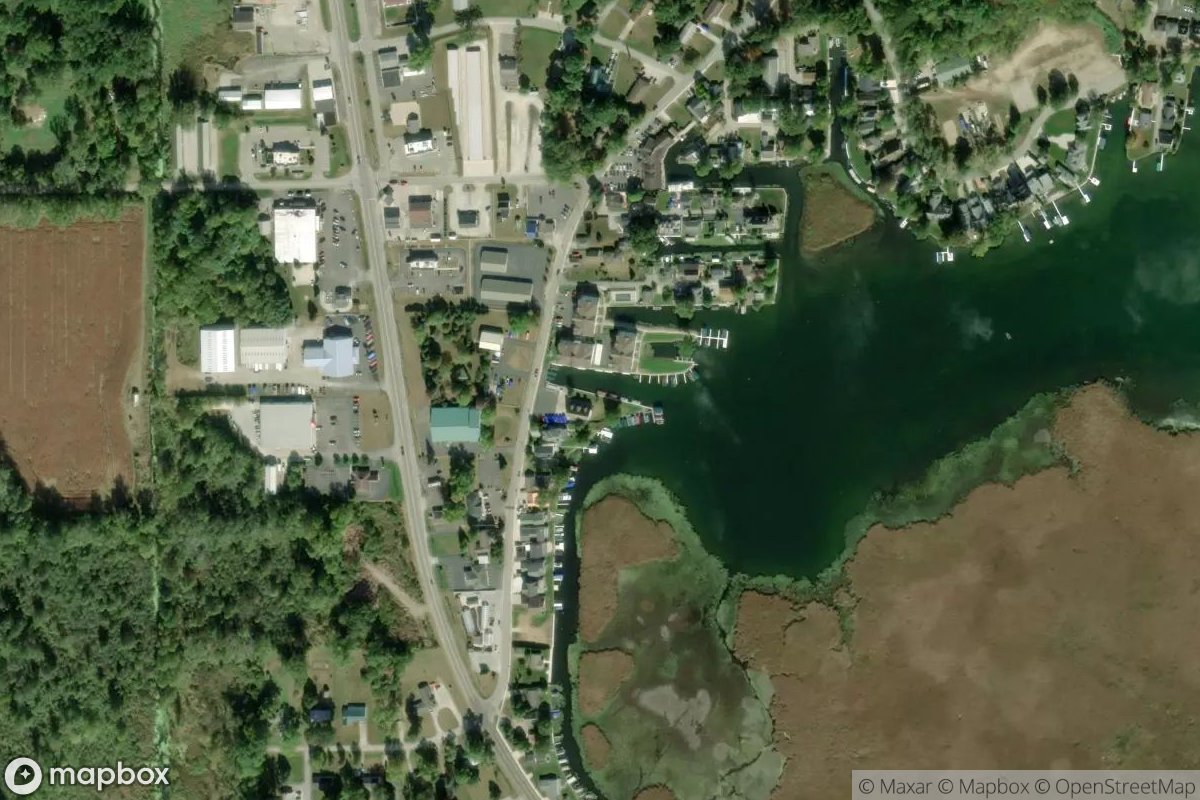 Satellite view of Wawasee Slip