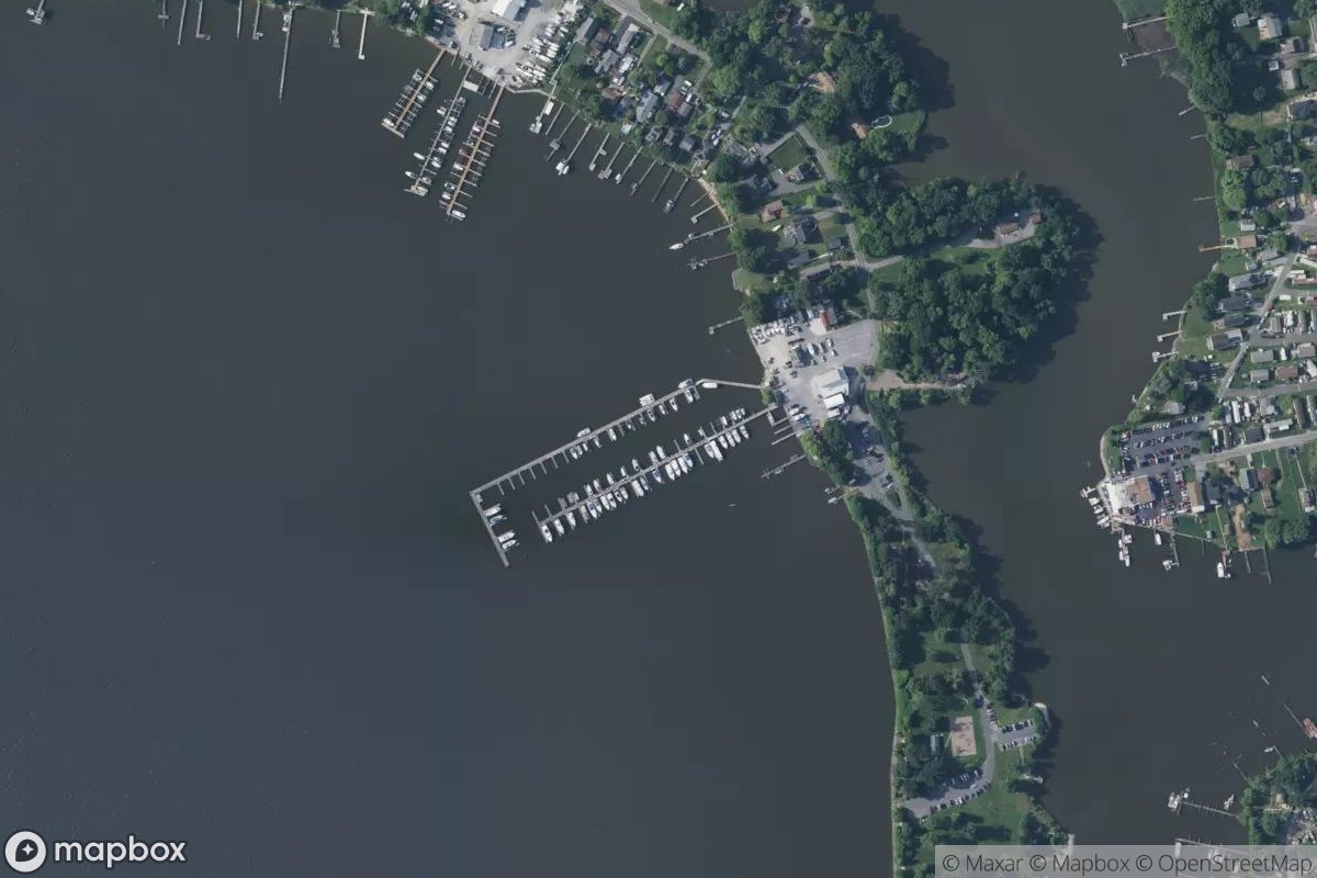 Satellite view of Weaver's Marine Service