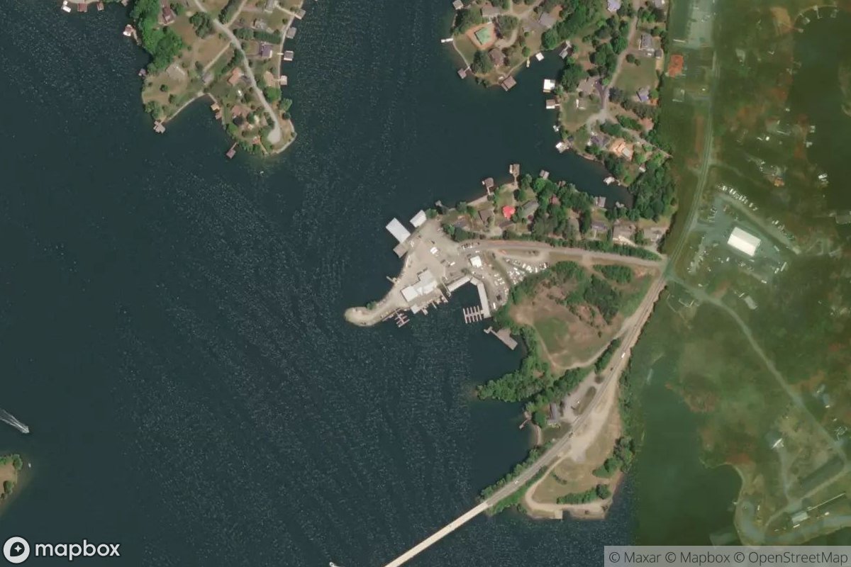 Satellite view of Webster Marine Center