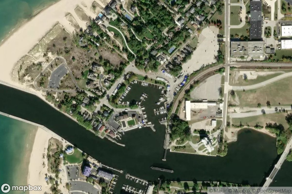 Satellite view of West Basin Marina