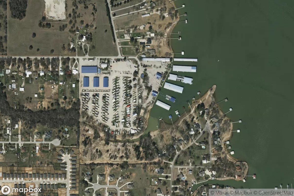 Satellite view of West Bay Marina & RV Park