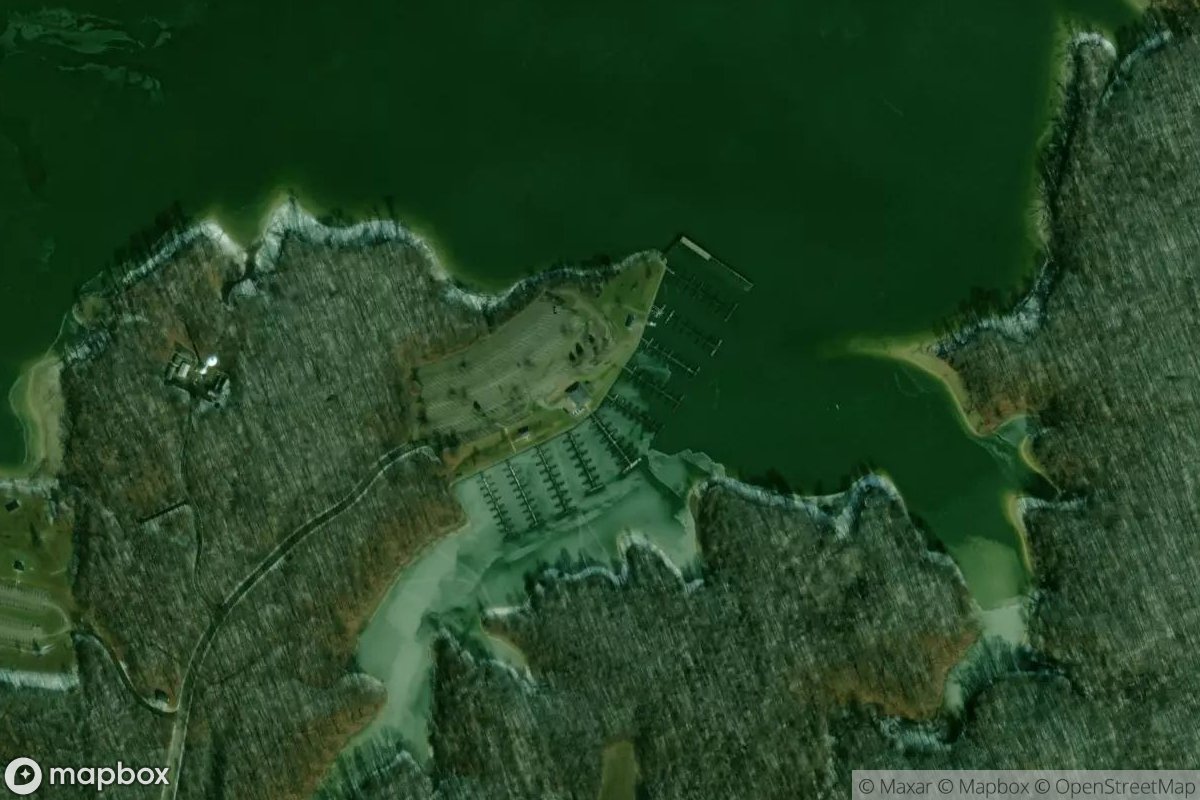 Satellite view of West Branch Marina