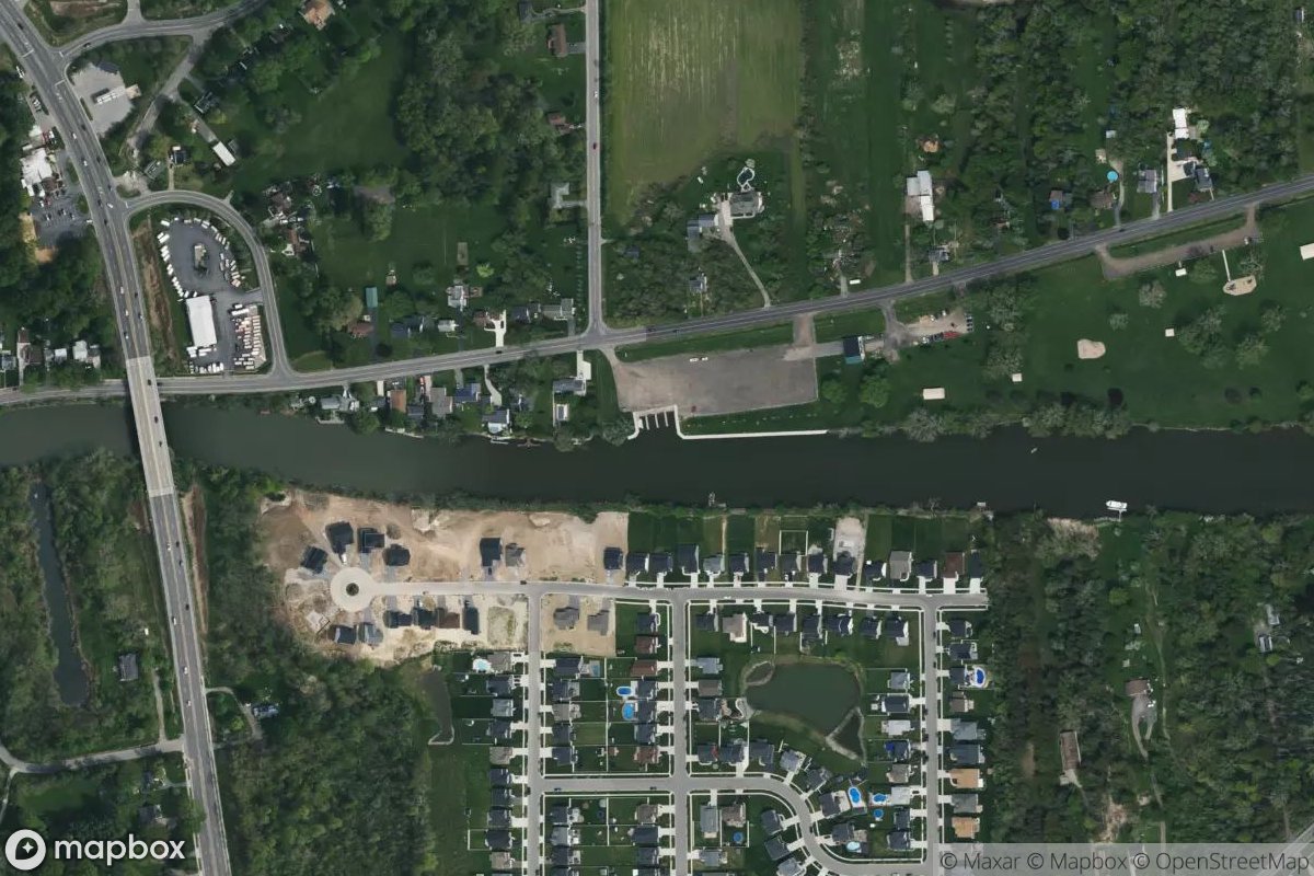 Satellite view of West Canal Marina
