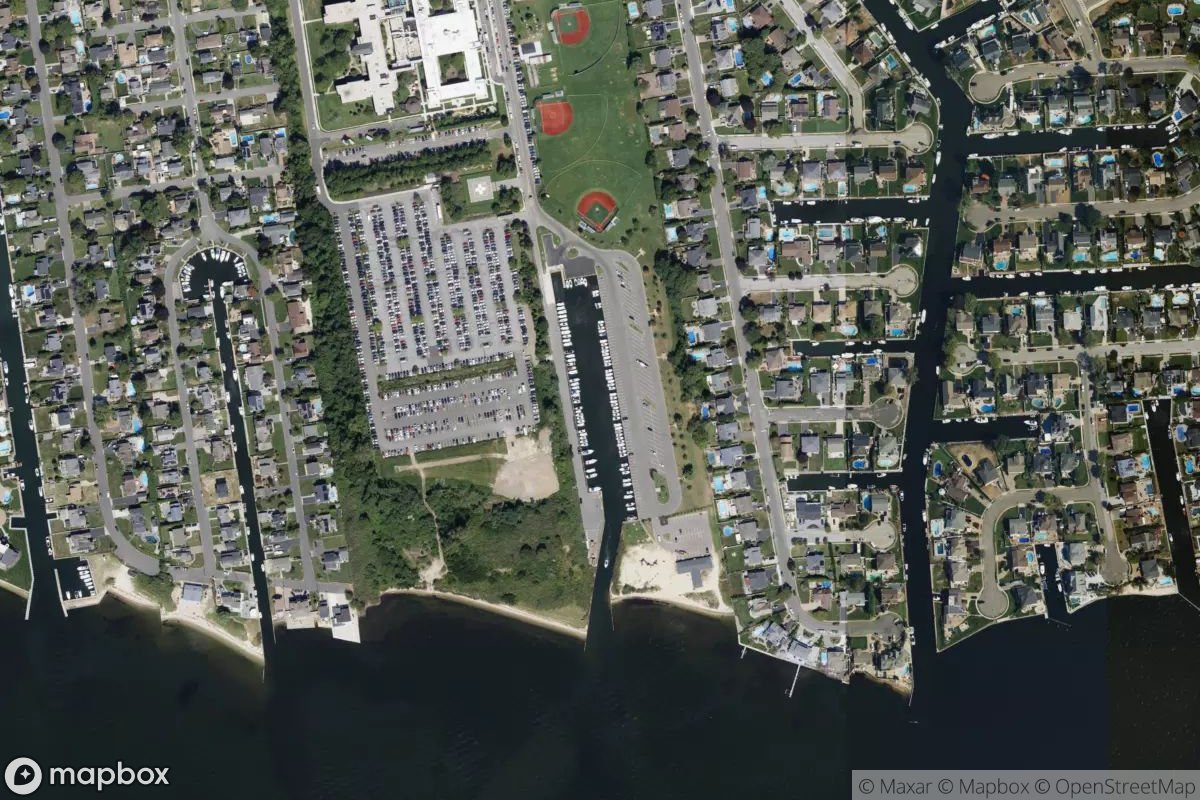 Satellite view of West Islip Marina