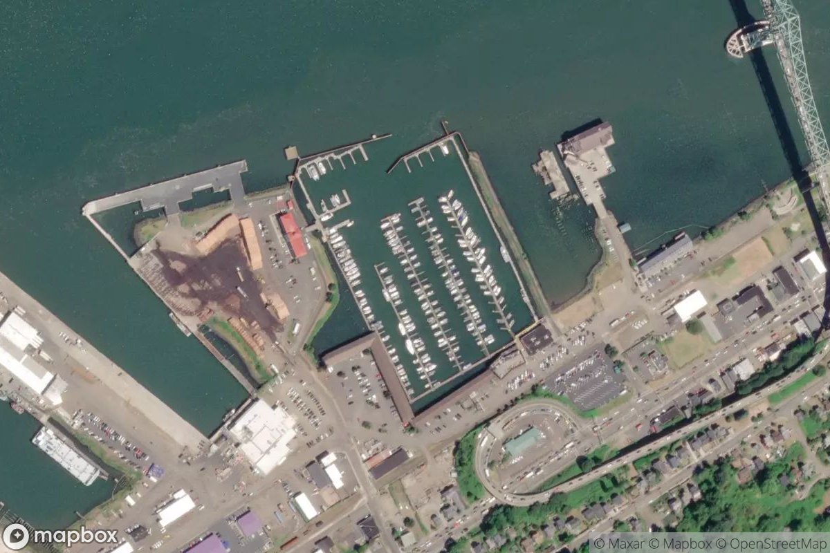 Satellite view of West Mooring Basin