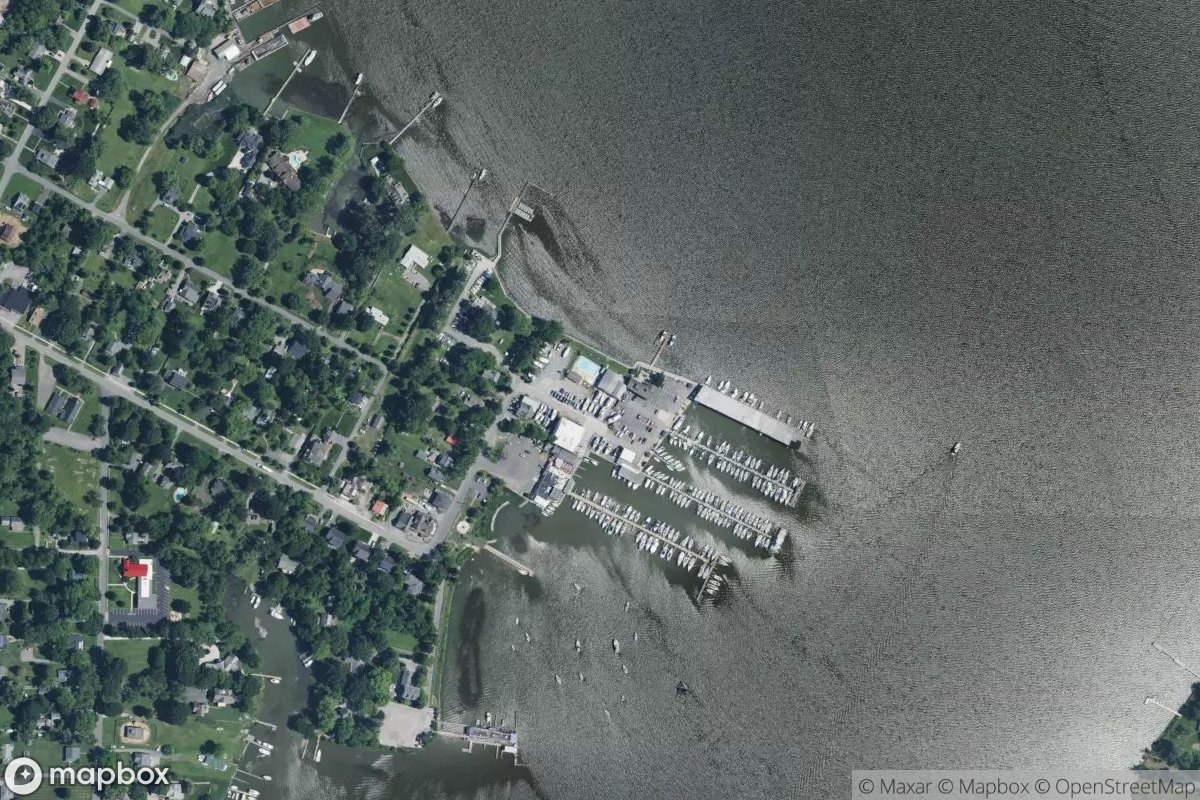 Satellite view of West River Yacht Harbour
