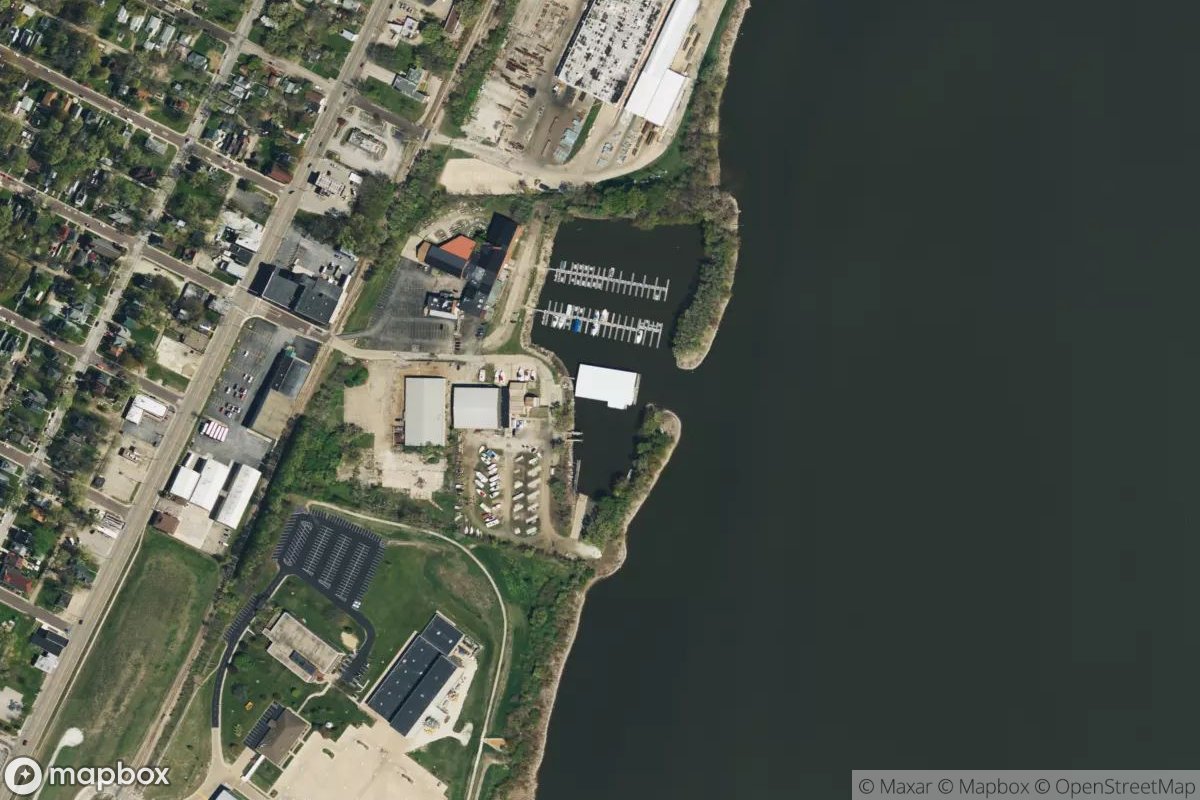 Satellite view of Wharf Harbor