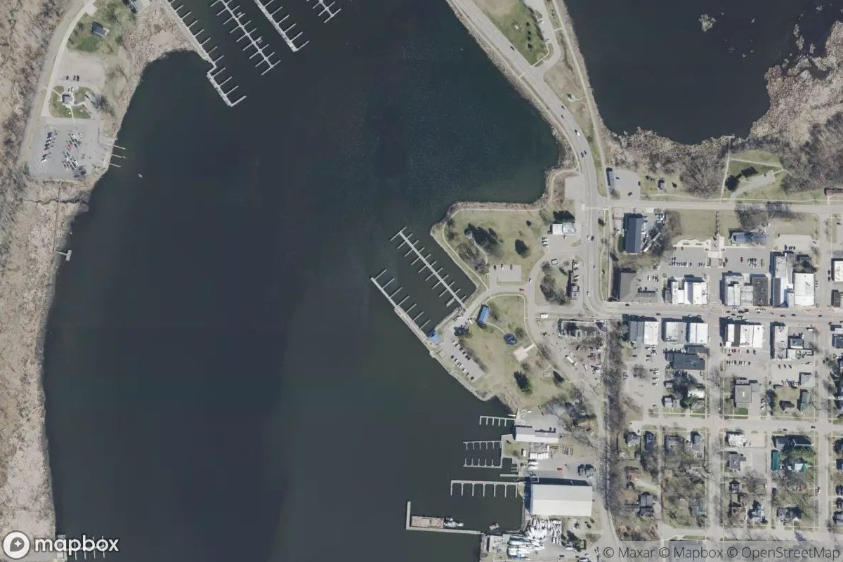 Satellite view of White Lake Municipal Marina