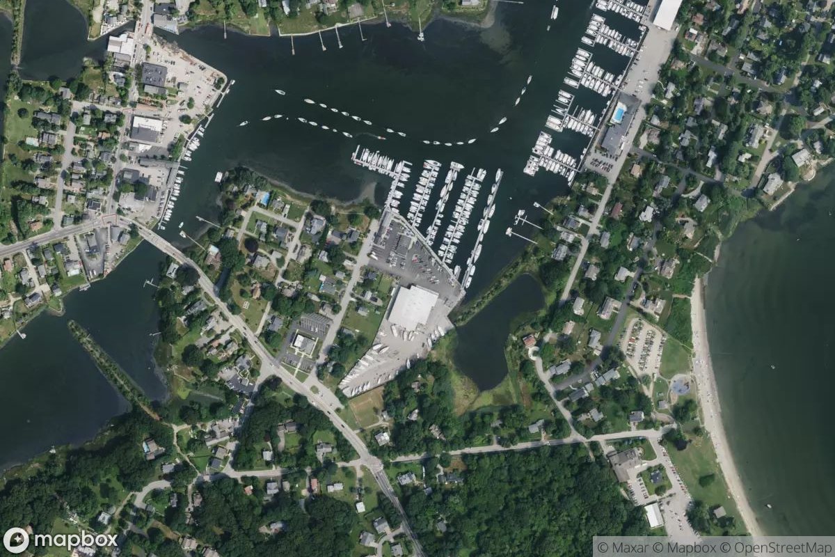 Satellite view of Wickford Cove Marina