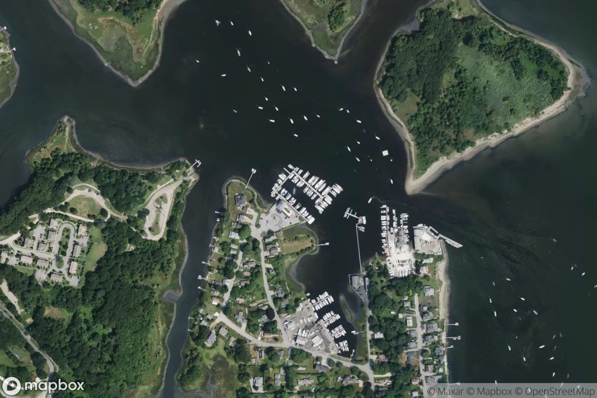 Satellite view of Wickford Marina