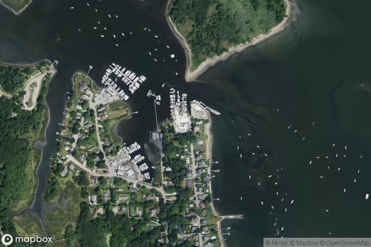 Satellite view of Wickford Yacht Club