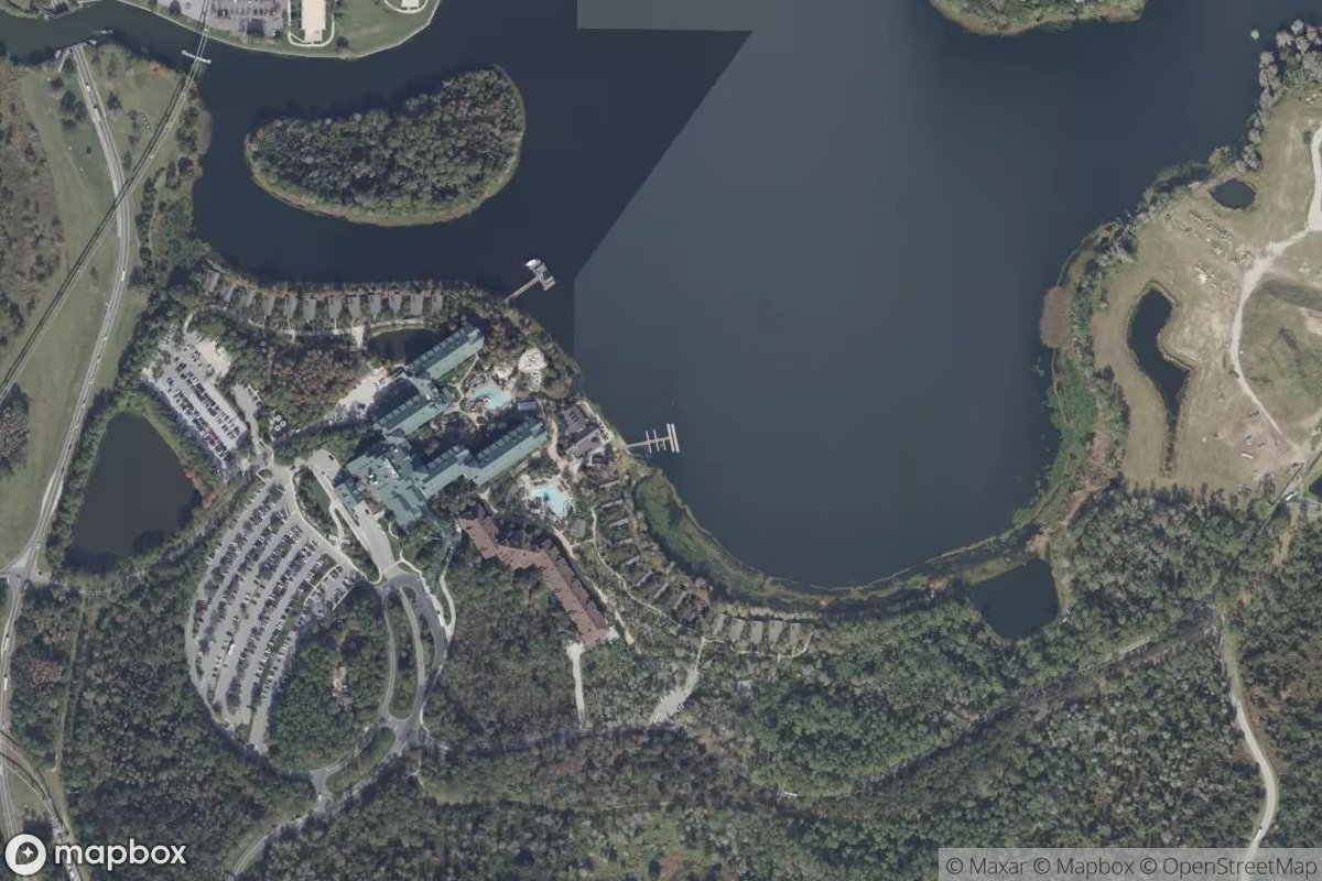 Satellite view of Wilderness Lodge Marina
