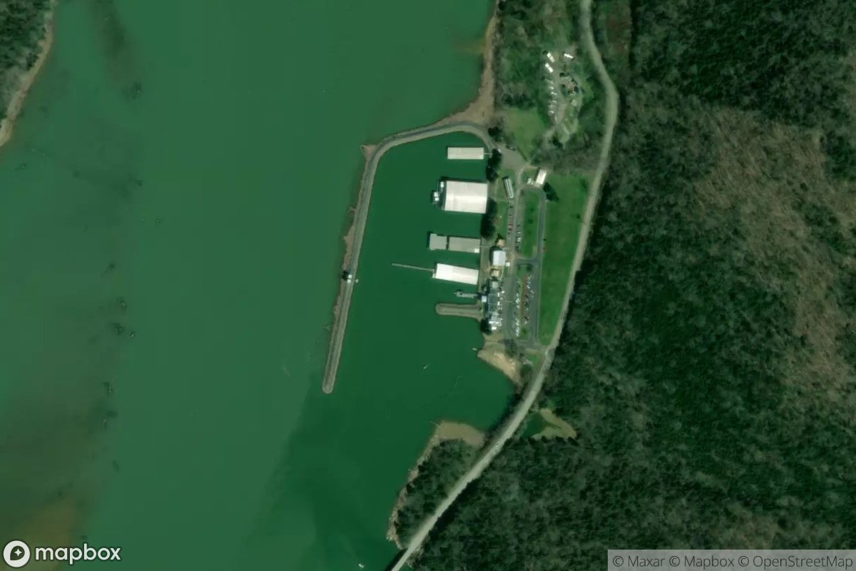 Satellite view of Wildwood Resort and Marina