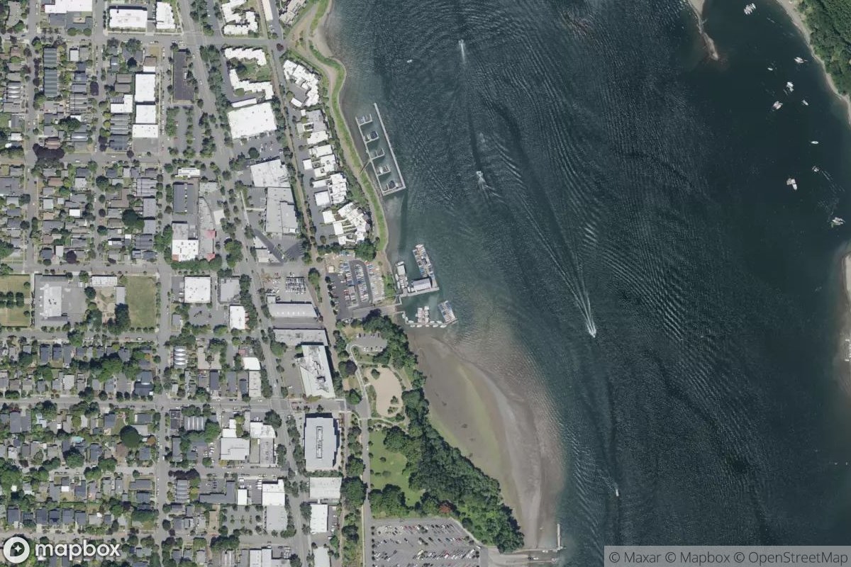 Satellite view of Willamette Sailing Club