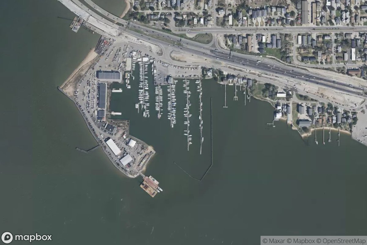 Satellite view of Willoughby Harbor Marina