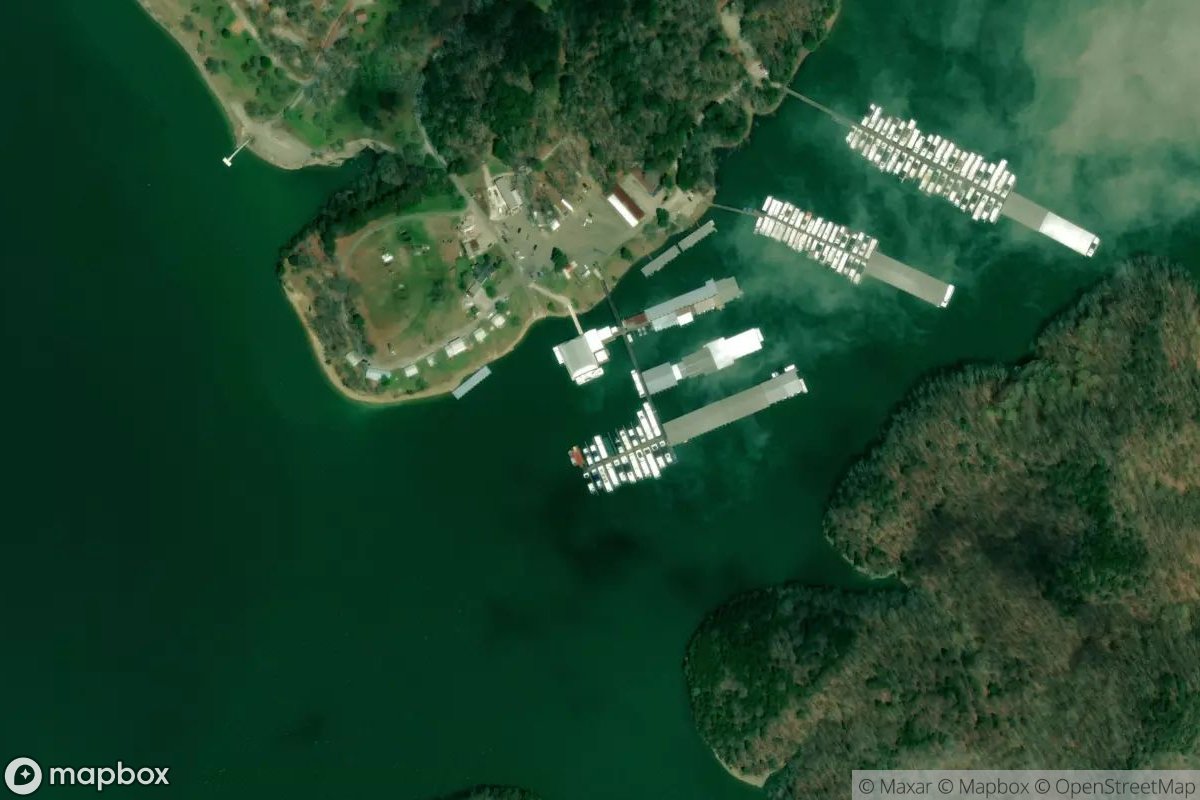 Satellite view of Willow Grove Dock