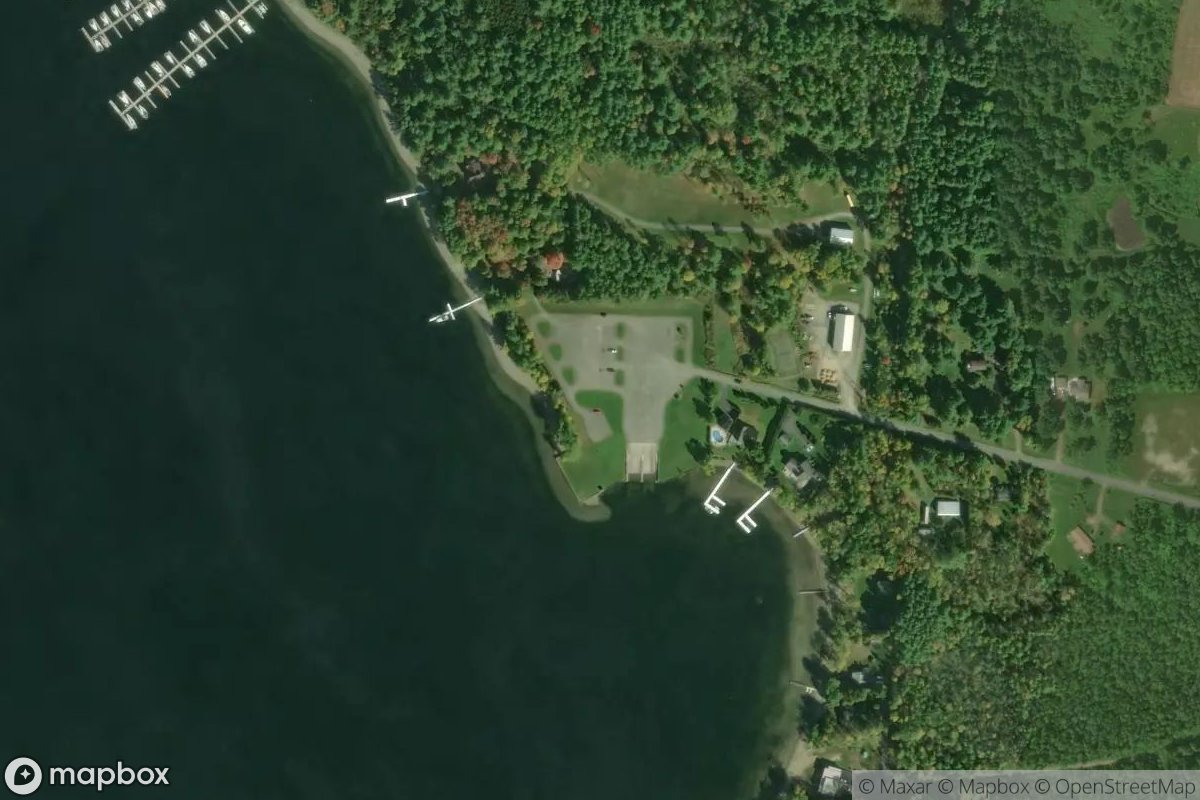 Satellite view of Willsboro Bay Boat Launch