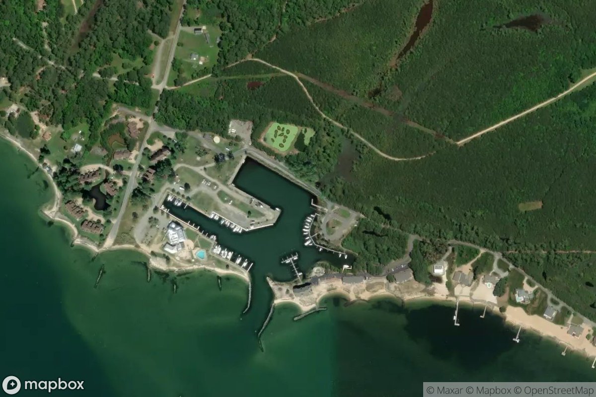 Satellite view of Windmill Point Marina