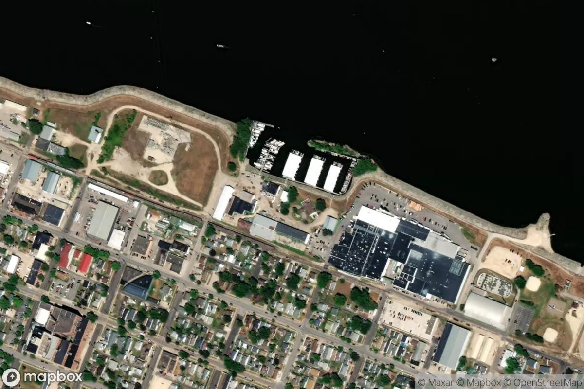 Satellite view of Winona Marina