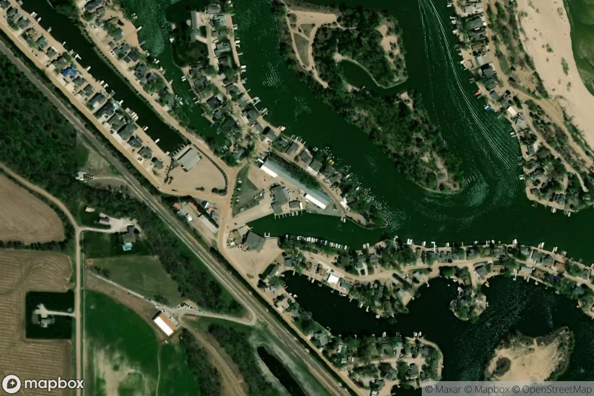 Satellite view of Woodcliff Marina
