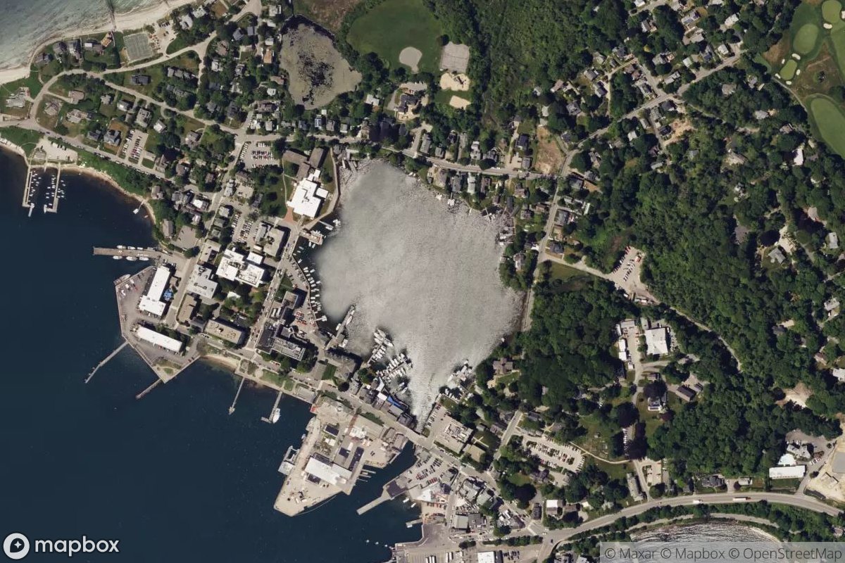 Satellite view of Woods Hole Marine
