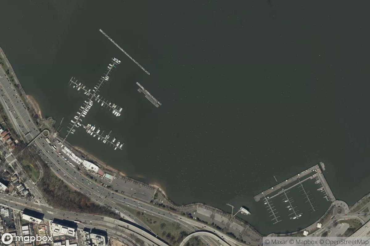Satellite view of World's Fair Marina
