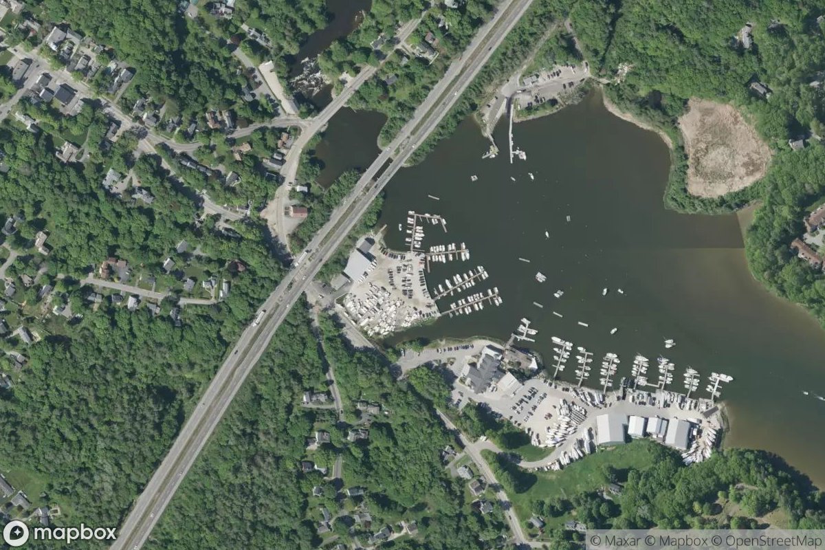 Satellite view of Yarmouth Boat Yard