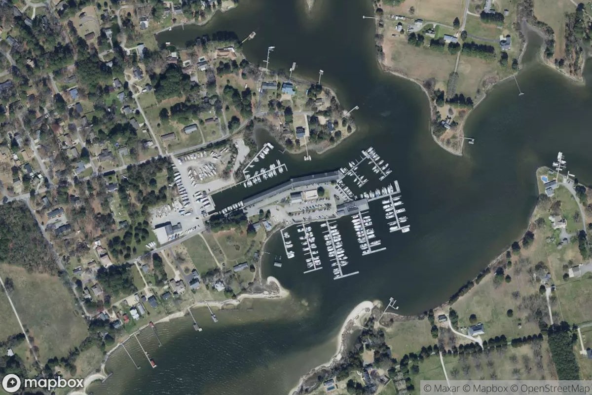 Satellite view of York River Yacht Club