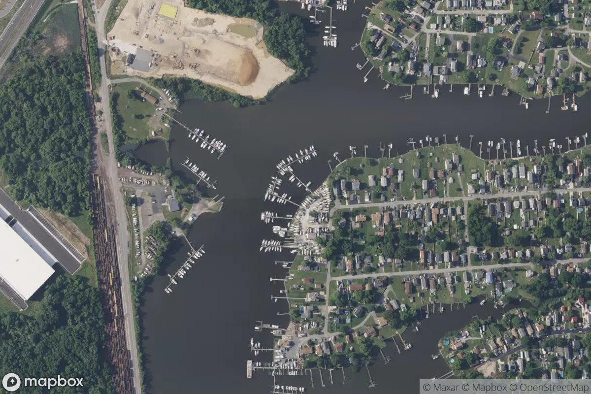 Satellite view of Young's Boat Yard